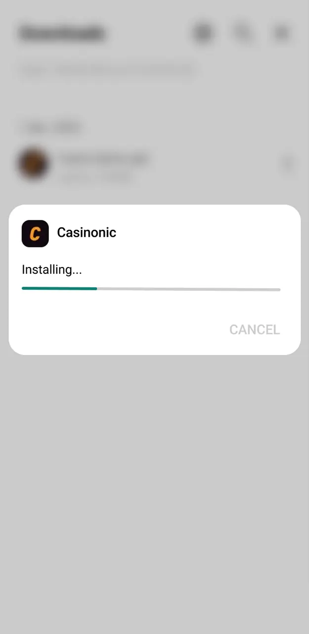 Run the installer and launch your Casinonic Android app to play now.