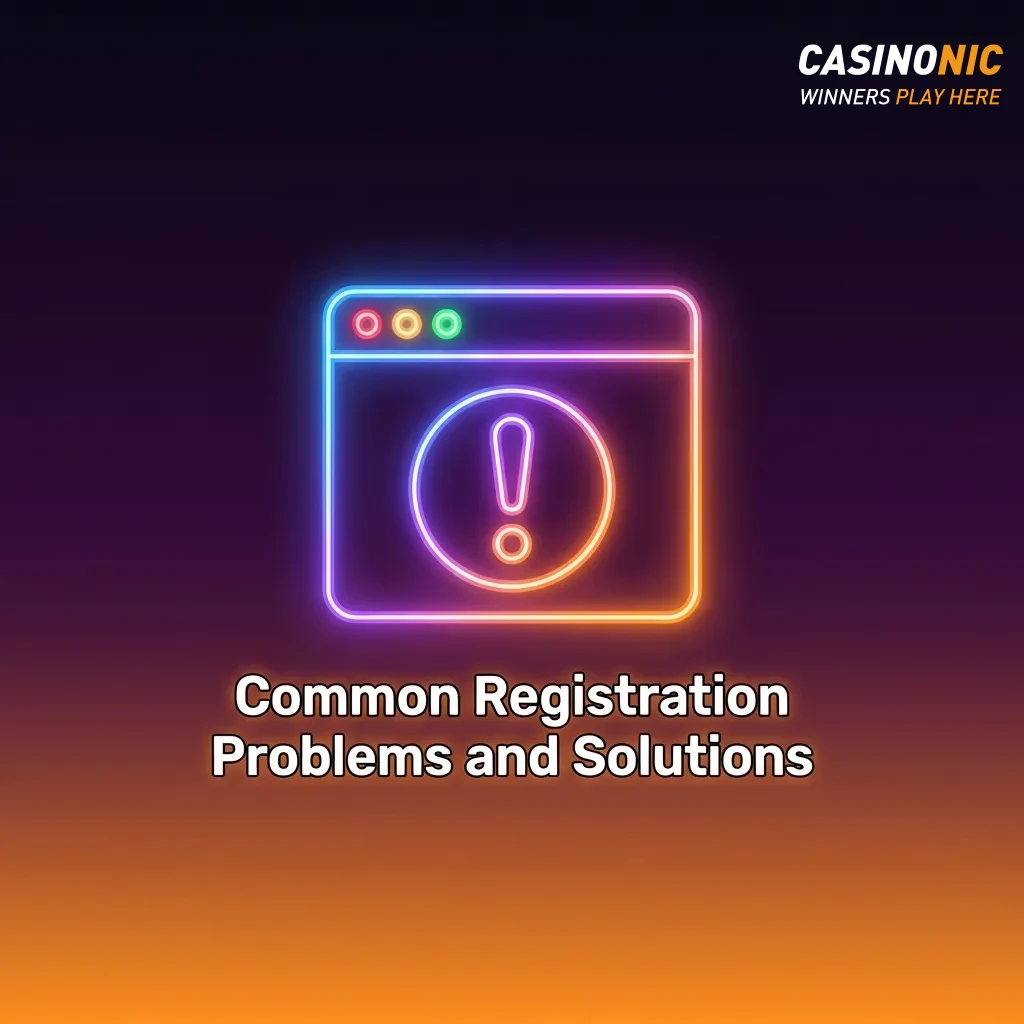 Troubleshooting guide showing common registration issues like missing confirmation emails, password problems, and their solutions.