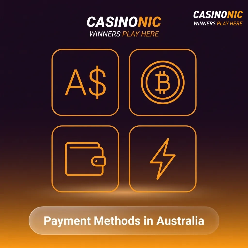 Australian payment methods including Visa, Maestro, Neteller, Skrill, Paysafecard, Bank Transfer, ecoPayz, and Bitcoin
