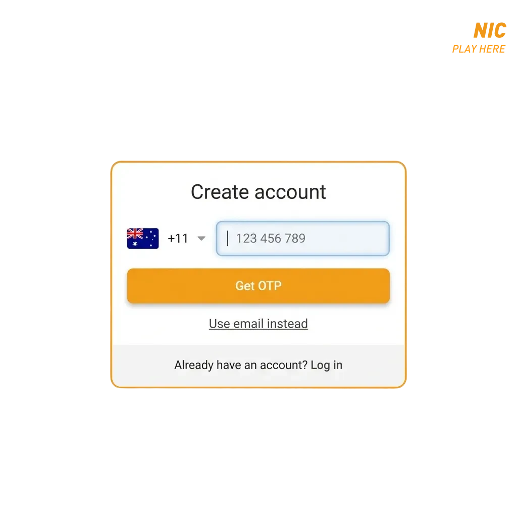 Players registering at Casinonic casino with laptop showing login screen and account verification process for online gaming