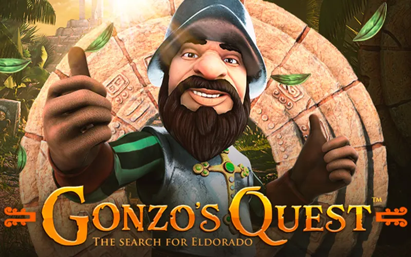 Search for gold in Gonzo's Quest while playing at Casinonic.